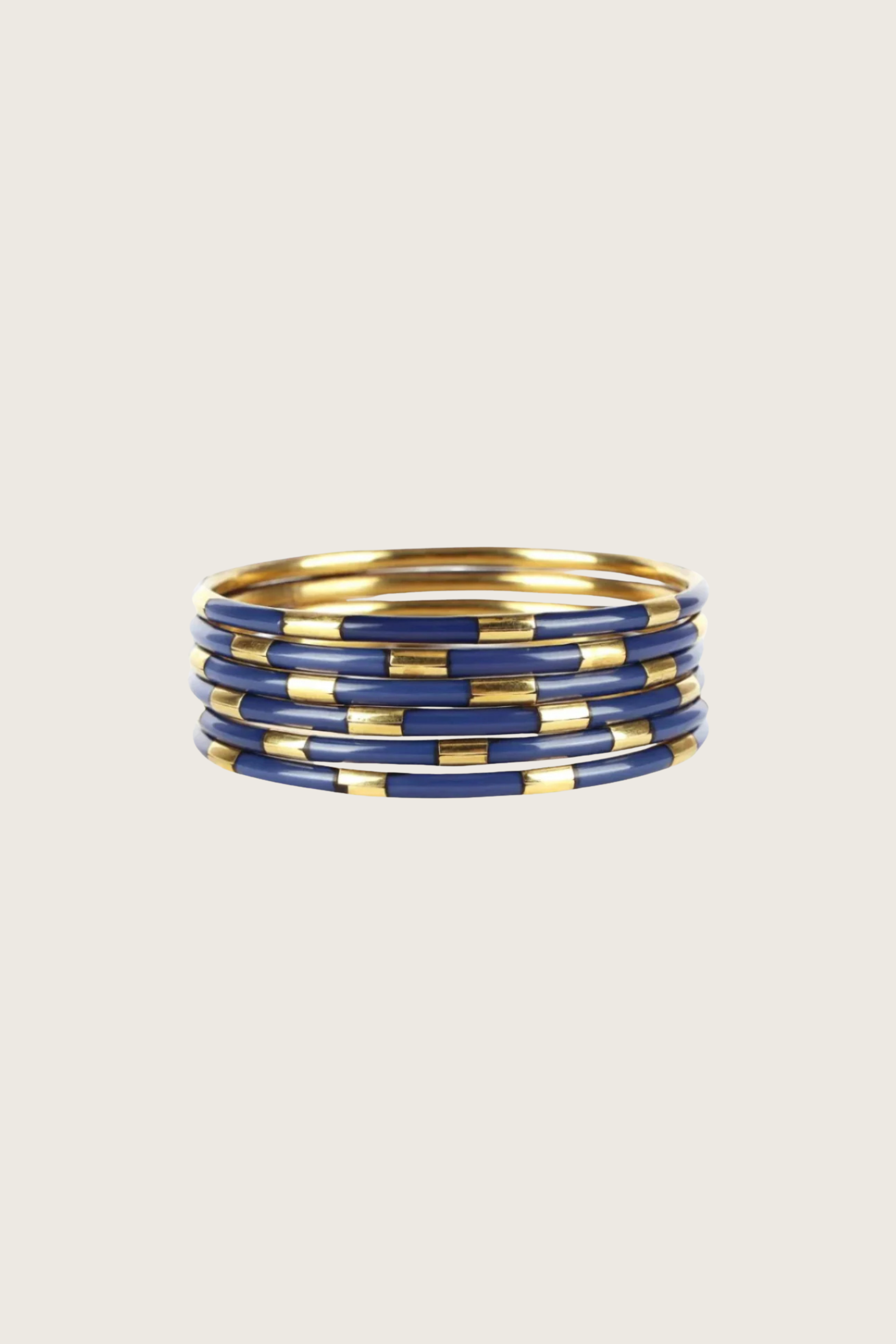 Joncs Veda Navy - Set de 6