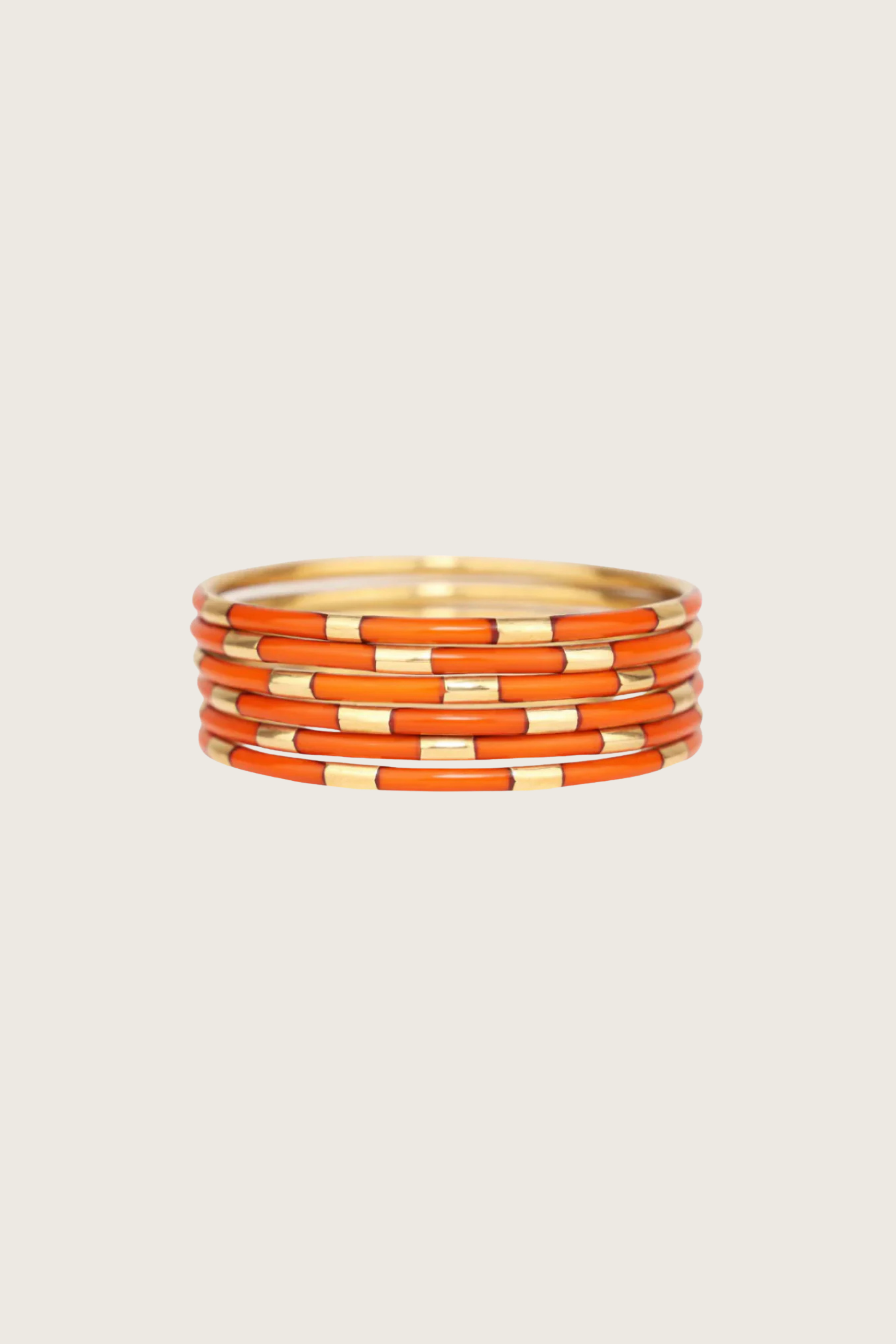 Joncs Veda, Orange - Set de 6