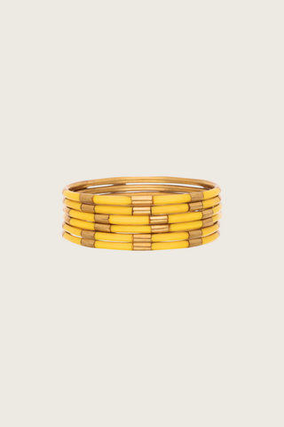 Joncs Veda Jaune - Set de 6
