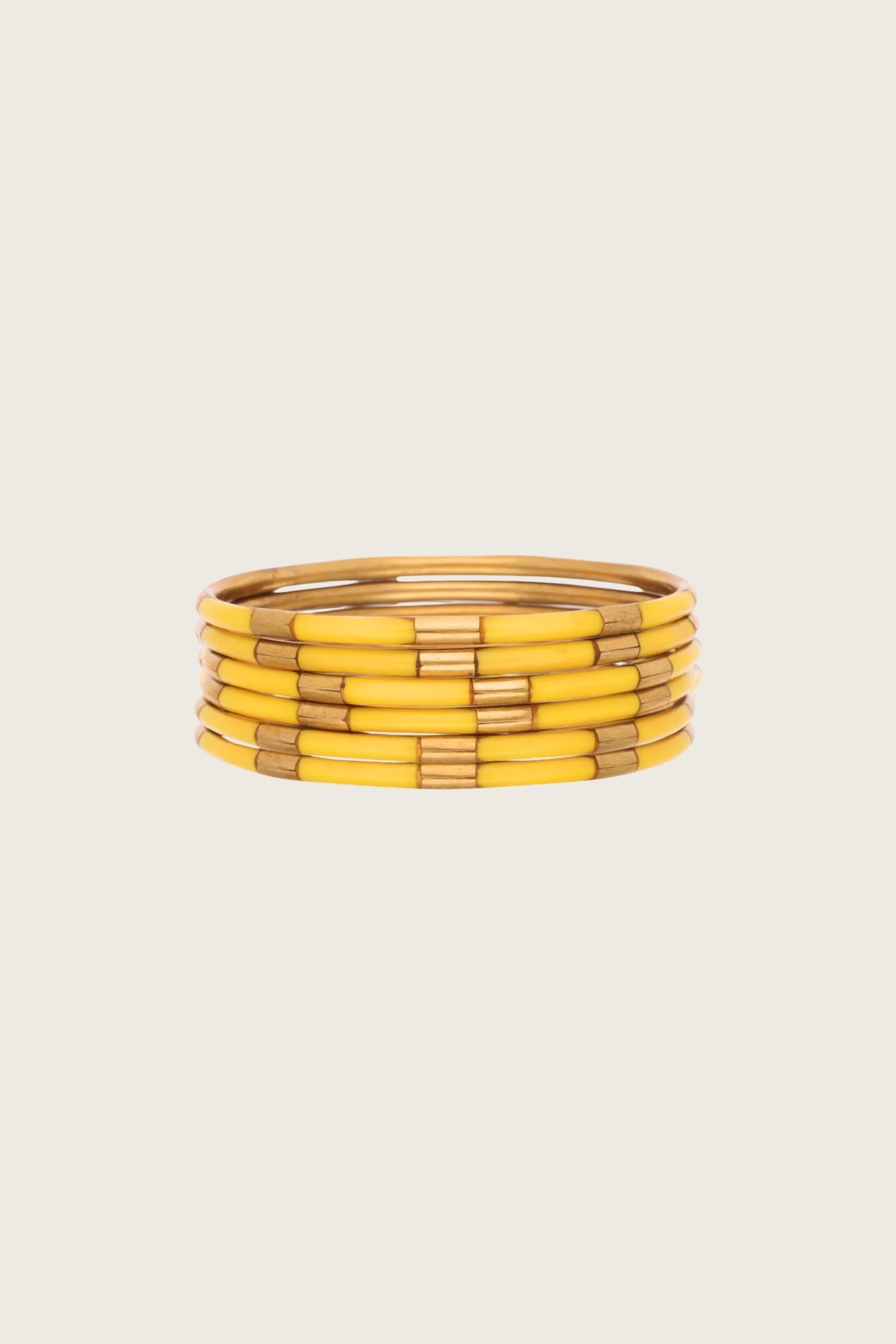 Joncs Veda Jaune - Set de 6